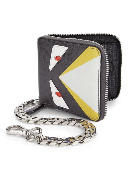 fendi monster zip wallet|Fendi wallet on chain monster.